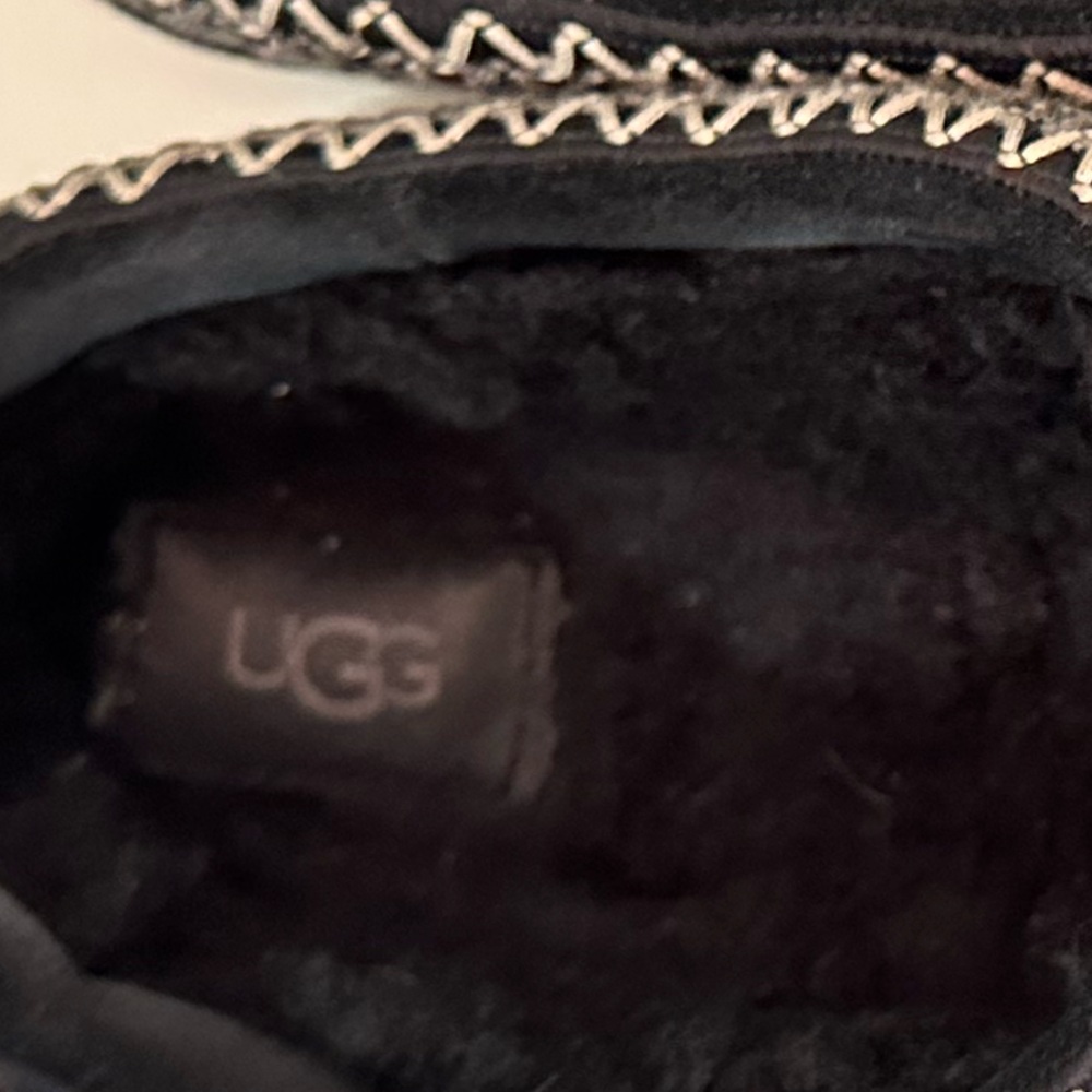 UGG shoes mens 12 Ugg tasmin tas slippers scuffs black size 12 slip on - Picture 5 of 13